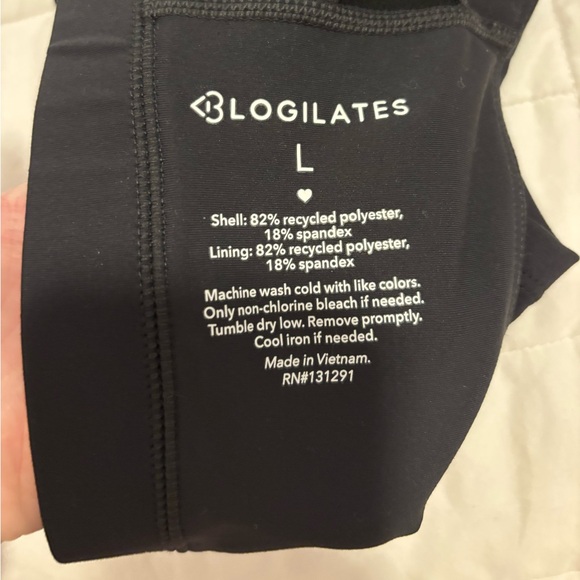 Blogilates Black Ruffle Strap Crop Top - Picture 4 of 4